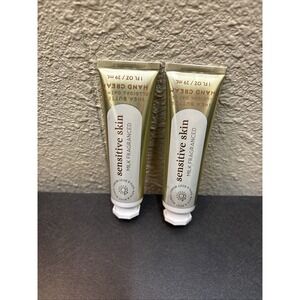 2~Sensitive Skin Milk Bath and Body Works Hand Cream Mini‎